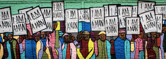 I AM A MAN mural